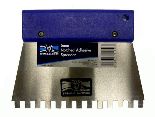 SPEAR & JACKSON - SPREADER ADHESIVE - PLASTIC HANDLE - 10MM NOTCH